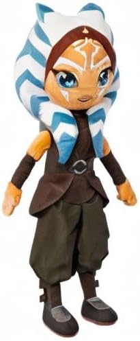 Miniatura 3 de Disney Muñeca de peluche oficial de Ahsoka Tano de 16 pulgadas, hecha exclusivamente para fanáticos de Star Wars Ahsoka Series, diseño icónico Jedi,