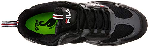 Fila Carrera, Tênis Masculino, Preto (Preto/Grafite/Vermelho), 41