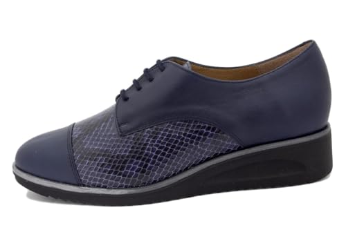 Gasymar - 9620 Zapato Cordón Piel Marino para: Mujer Talla: