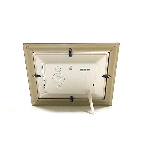 Image of XElectron 7 inch IPS LED Digital Photo Frame with HD Display, Auto-Rotate, Play Photos, Videos, Music and Slideshow with SD Card, USB Ports (Wooden)