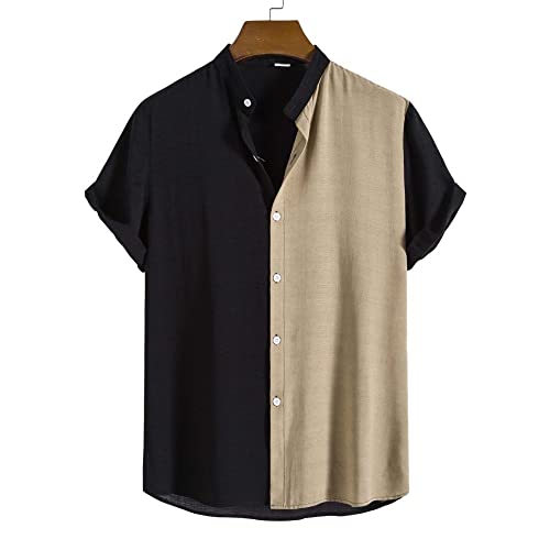 Chemise hawaïenne anti-transpiration en coton léger pour hommes style été confort