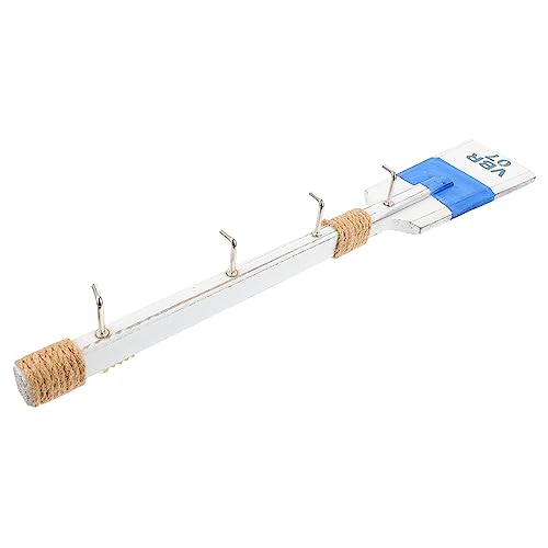 ABOOFAN 1Pc Decorative Multi Function Wall Mounted Hanger Mediterranean Style Paddle Hook for Clothes Hats Bags Unique Clothes Organizer Tool