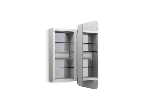 Kohler 35569-NFC-NA Verdera&reg; Bathroom Medicine Cabinet with Mirror, Rectangular Design, Adjustable...