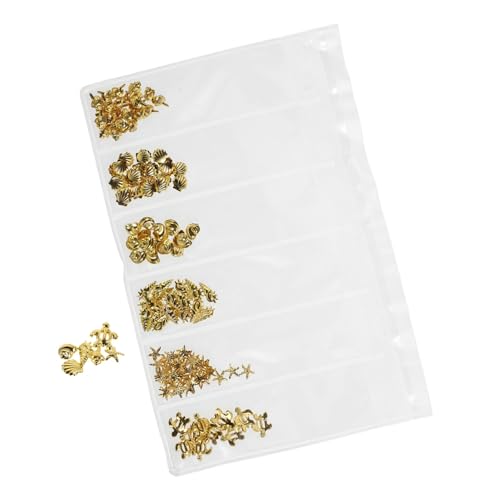 Beatifufu 6 Grid Bag Metal Nail Gems Rivet Studs Diy Jewelry Nail Art Decorations Easy Apply Party Wedding