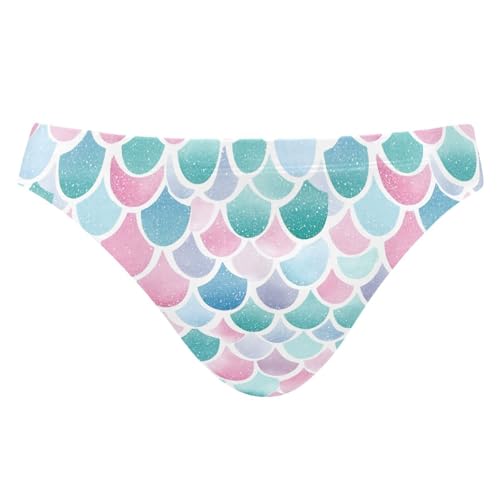 Mens Bikini Swimwear Pink Turquoise Mermaid Scal Swimsuits for Men XXXL 202c0104