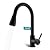 Black Kitchen Faucet with Pull Down Sprayer, VFAUOSIT Kitchen Sink Faucet, Commercial Stainless Steel Laundry Single Handle Pull Out Kitchen Faucets Matte Black with Faucet Sprayer Head