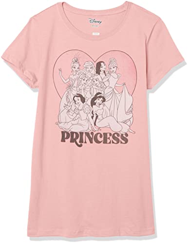Disney Princess Heart Girls Short Sleeve Tee Shirt