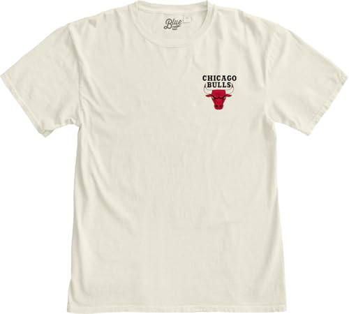 Image of Blue 84 NBA Unisex-Adult NBA Officially Licensed T-Shirt Ringspun Front /Back Ivory