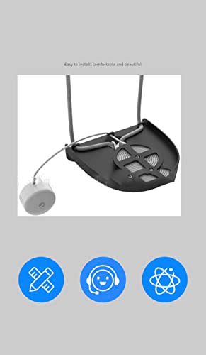 Accessoire Echo Dot 5 support de fixation noir avec passe-câble pour enceinte connectée - 3