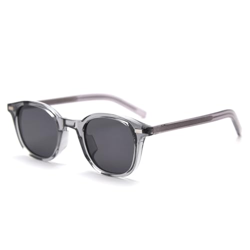 Retro Sunglasses Polarized Men TR90 Frame Acetate Temple Square Sun Glasses Women Trending Eyewear Unisex