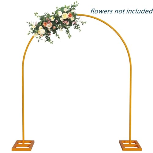 Arche de mariage en métal demi-ronde au design épuré pour réceptions