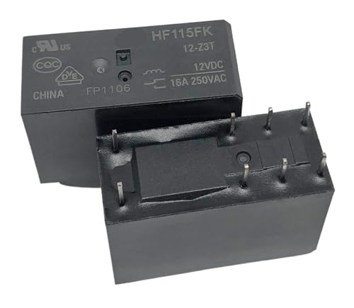 Relé HF115FK 12-Z3T de 12V soluciona fallos de encendido en placas electrónicas de 16A