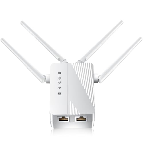 Image of WiFi Extender Signal Booster, Longest Range up to 12000 sq.ft for Home