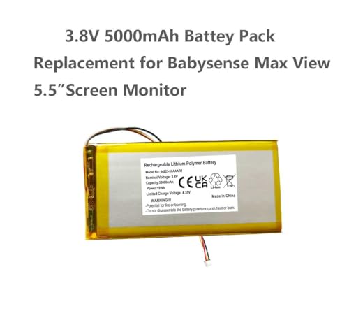 Batterie Babysense MaxView 5.5 AOLIKES 3.8V 5000mAh de rechange - 2