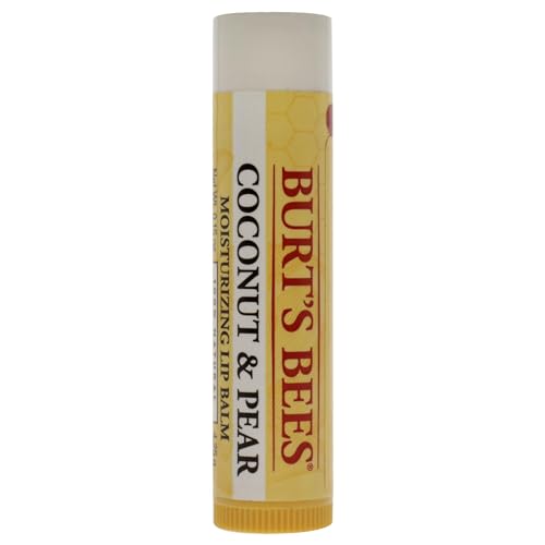 Burt's Bees 100% Natural Moisturizing Lip Balm, Coconut &amp; Pear with Beeswax &amp; Fruit Extracts - 1 Tube