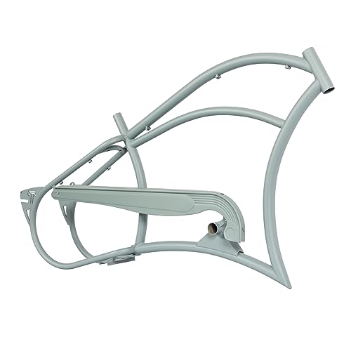 Cuadro de bicicleta playera MICARGI Stretch Cruiser de acero, 26", freno de disco dual, guardachain, para neumático 26" x 4.0 miniatura 2