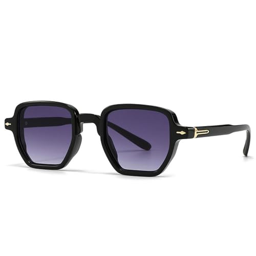 Lunettes de soleil carrées protection UV400 verres vert foncé