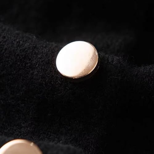 Chal cálido irregular para mujer con botón elegante, capa de punto para otoño e invierno 6