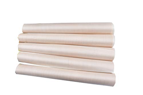 RayLineDo 5PCS High Temperature Cloth Teflon Tarpaulin Baking Dish Cloth Cookie Peach Butter Tarpaulin Baking Tool Cream White