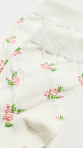 Women's Floral Braided Crew Socks3