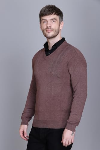 Image of V Neck Wool Sweater Pullover for Men Winter Fullsleeve | Warm Fabric