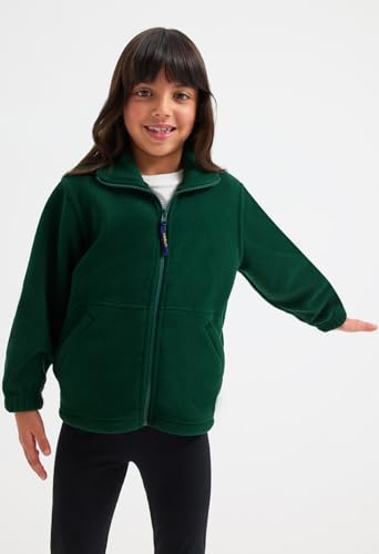 Unisex Childrens Classic Full Zip Fleece Jacket - Comfort and Warm, 100% Polyester Super Anti Pill Micro Fleece2