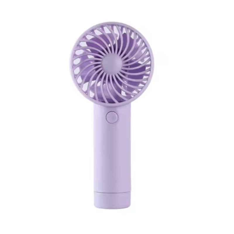 Image of Desidiya Portable Handheld Mini Fan - USB /Battery Rechargeable, High-Speed Cooling for Travel, Office & Outdoor Use | Purple | Personal Fan, Mini USB Fan