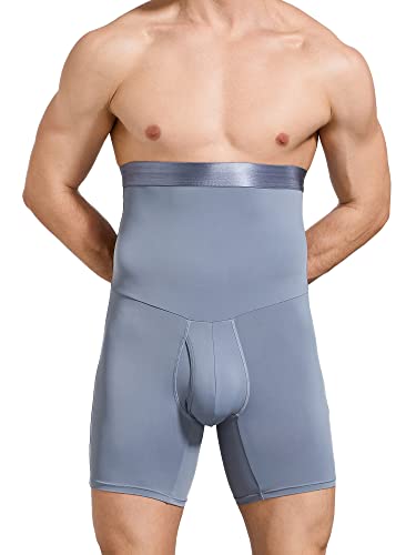 Men Tummy Control Shorts High Waist Underwear Slimming Shapewear Body Shaper Leg Boxer Briefs