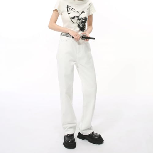 Men's Denim Jeans Korean Style Slim Fit Casual Straight Leg Relaxed Commuter Daily Weekend Pants for Men 5