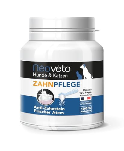 NEOVETO – Expert Organic Active Plate – 100 g – gegen Zahnstein, Mundgeruch – natürliche Zahnpflege für Hunde und Katzen – bis zu 100 Tage Heilung