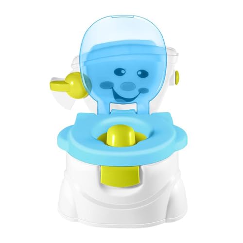 ノーブランド品 トイレトレーニングトイレ - トイレトレーニング赤ちゃん模擬笑顔トイレベビー便座パッド子供用スリーインワン背もたれシートスツールトイレバケツ 女の子用飛沫防止トイレトレーニングトイレ - トイレトレーニングシート、幼児用トイレチェア、取り外