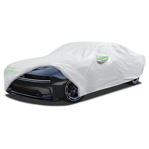 Image of Car Cover Custom Fit for Dodge Charger 2006-2026, Migaven Waterproof Full Exterior Cover Sun Rain Protection with Door Zipper and Cotton Lining