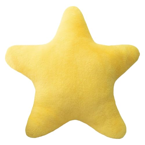 Image of ZQuintuplian Star Cushion, 40 * 40cm Yellow Soft Star Pillow, Decorative Throw Pillow for Bedroom and Living Room, Cute Novelty Cushions Gift,