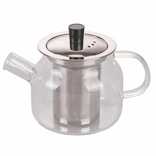 Tetera de 400 ml con infusor de vidrio de borosilicato