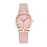 Damen Armbanduhr Mode Lässige Quarz-Analog-Band-Frauen-Armband-Uhr-Uhr-Damenuhr Sportuhr Elastisches Armband (One Size)