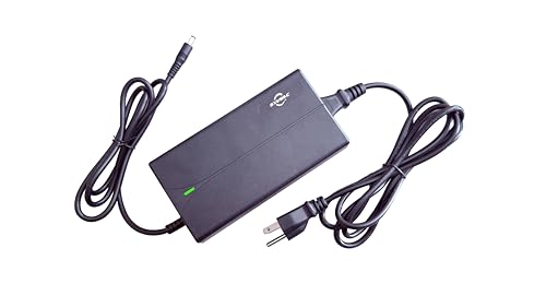 Syvrac 54.6V 2A Charger for 48V Lithium Batteries - E-Bike/Scooter/Hoverboard Charger?UL & FCC Certified with US Plug, DC 5.5x2.1mm Connector, Fast Charging & Overload Protection
