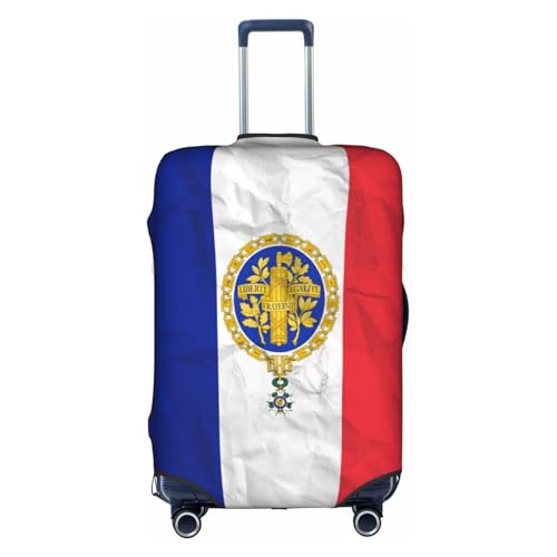 Universal Stretch Suitcase Cover France French Flag Carry On Luggage Sleeve Anti Scratch Travel Baggage Protector for Unisex Women X-Large