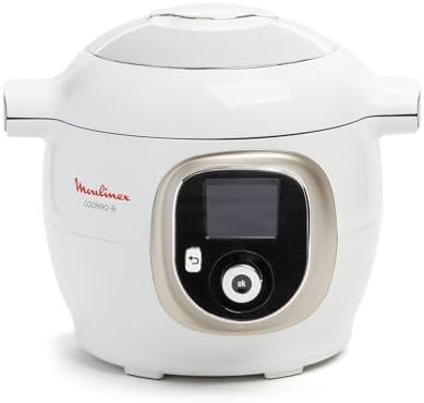 Moulinex, Cookeo Smart Multicooker 6L, 150 Built-in Recipes, Unattended Cooking, Intuitive Display, Cooking Guide, MyMoulinex App, 1600W, White, 15 Year Repairability