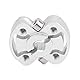 Aluminium-Wellenklemmnabe, Hochgeschwindigkeits-Kompaktnabe für 6-mm-D-Welle, 6-mm-D-Bohrung, Klemmmontagezubehörteile 3309 0016 1006