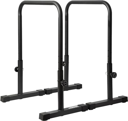 Gravity Fitness Parallettes - Barres à Dips - XL - Nouvelles poignées 38 mm pour la Gymnastique et le Crossfit, usage domestique et commercial