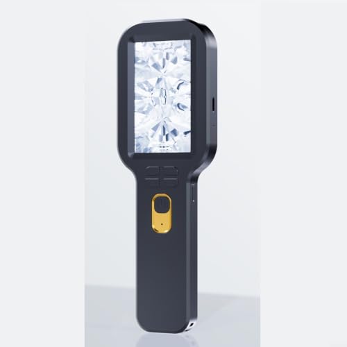 Microscopio digital recargable tipo C con lupa de mano de 5X a 500X y pantalla 4