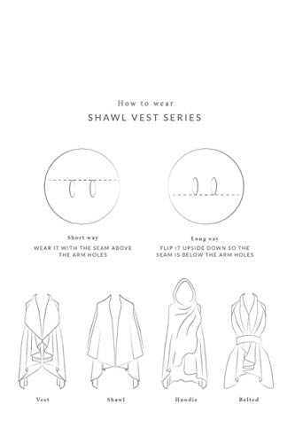 Look By M Women's Basic Shawl Vest3