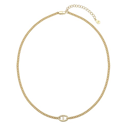14K Gold Plated Dainty Layered Chain Necklace for Women – Adjustable Minimalist Pendant Jewelry, Trendy Fashion Gift | Star & Anchor Necklace