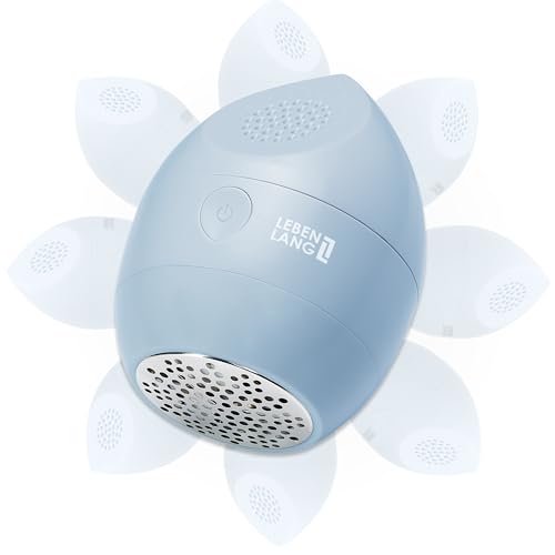 LEBENLANG Mini quitapelusas electrico Recargable - Incl. Cuchillas de Repuesto & Cepillo de Limpieza I Maquina Quita Pelusas Ropa Quitar Bolas para Ropa Lint Remover Tira borbotos Quitabolas Bolitas