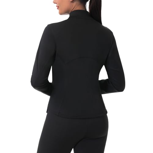 ANIVIVO Women's Zip Up Workout Jackets Athletic Running Jackets Slim Fit Lightweight Yoga Jacket with Pockets3