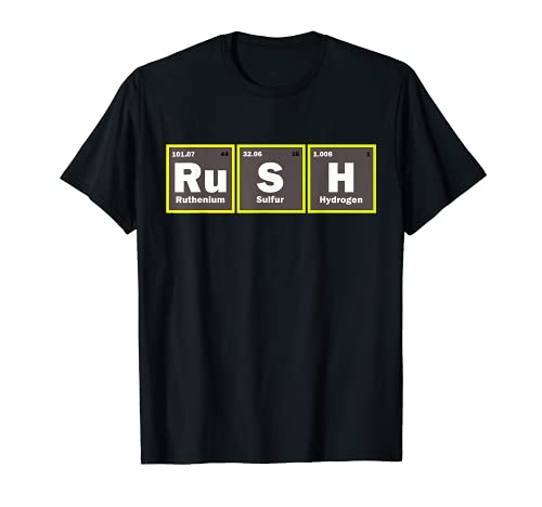 Rush (Ru-S-H) Periodic Table Elements Shirt T-Shirt