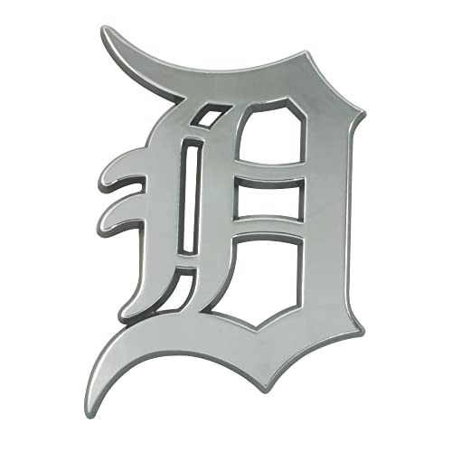 FANMATS 26586 Detroit Tigers 3D Chrome Metal Auto Emblem