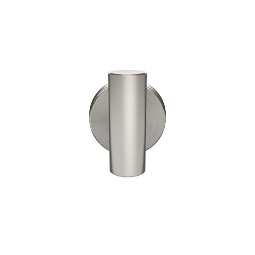 Image of Amerock Arrondi Single Prong Stainless Steel Wall-Mounted Hook