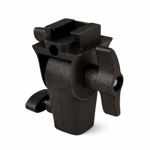 Image of Plastic Umbrella Clamp for Light Stand, 360 Adjustable Swivel Flash Holder with Umbrella Mount, Universal Speedlight & DSLR Flash Bracket for Photography Studio - Black