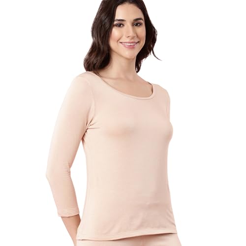 Enamor Women's Ultra Lightweight Thermal Top with Sweat Wicking and Antimicrobial Finish - TH05
